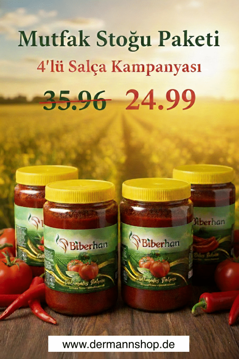 Mutfak Stoğu Paketi – 4’lü Salça Seti - Görsel 1